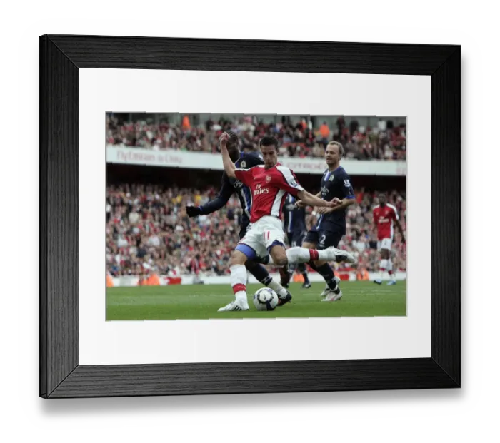 Framed Print : Robin van Persie's Pressured Finish: Arsenal's Thrilling Second Goal vs. Blackburn (6-2) Framed Print : Robin van Persie's Pressured Finish: Arsenal's Thrilling Second Goal vs. Blackburn (6-2)