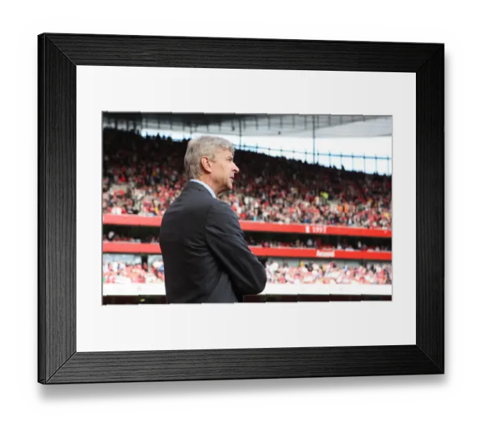 Framed Print : Arsene Wenger's Triumph: Arsenal's 6-2 Victory Over Blackburn Rovers in the Premier League, 2009