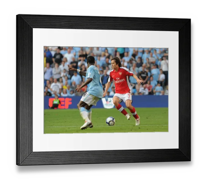 Framed Print : Tomas Rosicky (Arsenal) Shaun Wright Phillips (Man City) Framed Print : Tomas Rosicky (Arsenal) Shaun Wright Phillips (Man City)