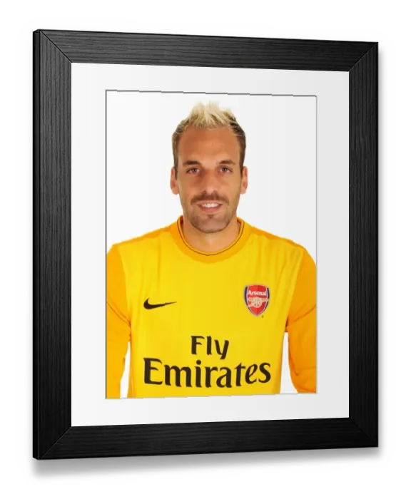 Framed Print : Manuel Almunia at Emirates Stadium: Arsenal Football Club Goalkeeper