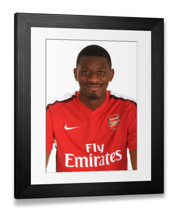 Framed Print : Abou Diaby at Emirates Stadium: Arsenal Football Club's Midfield Star, 2009