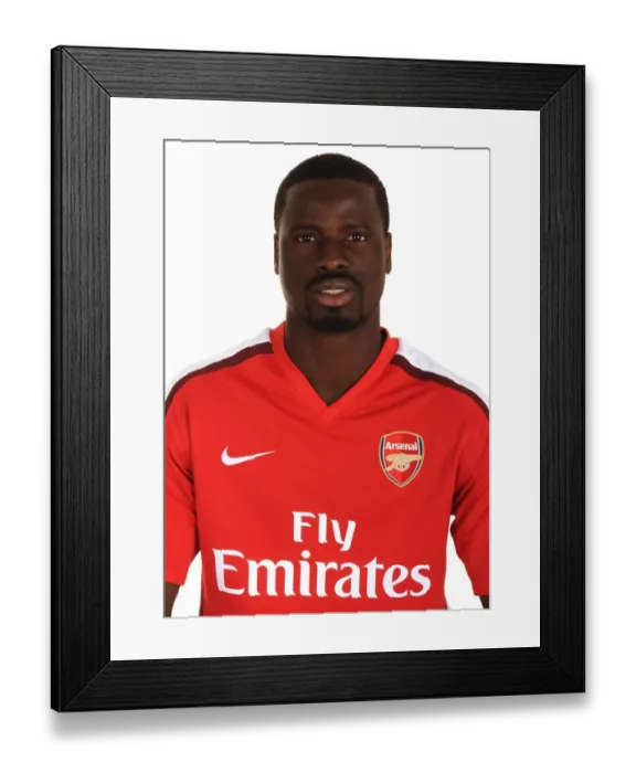 Framed Print : Emmanuel Eboue at Arsenal's Emirates Stadium, London, 2009 Framed Print : Emmanuel Eboue at Arsenal's Emirates Stadium, London, 2009