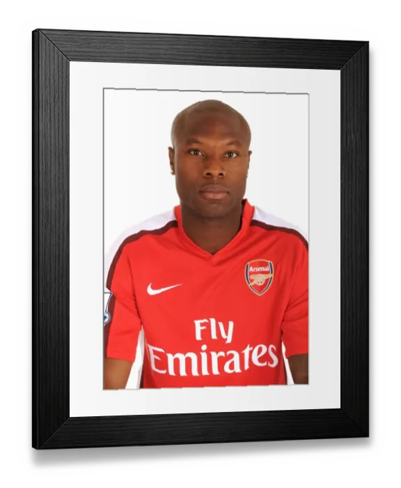 Framed Print : William Gallas at Emirates Stadium, Arsenal Football Club, London, 2009
