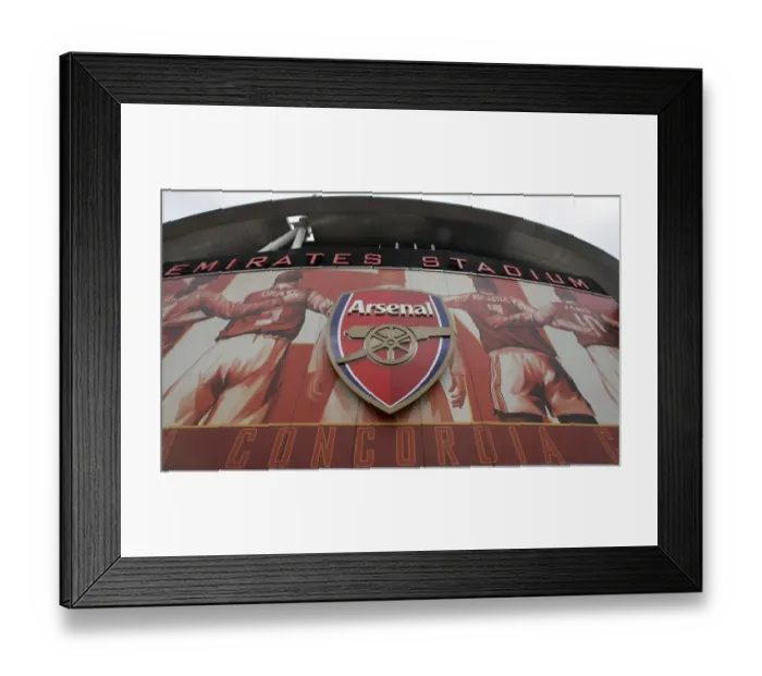 Framed Print : The new Arsenalisation banners are on display for the 1st time