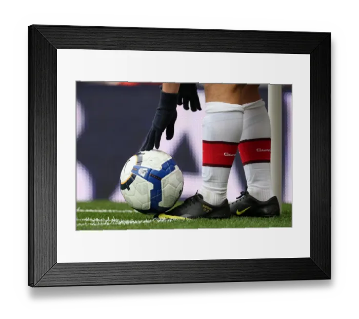 Framed Print : Andrey Arshavin (Arsenal) places the ball for a corner Framed Print : Andrey Arshavin (Arsenal) places the ball for a corner