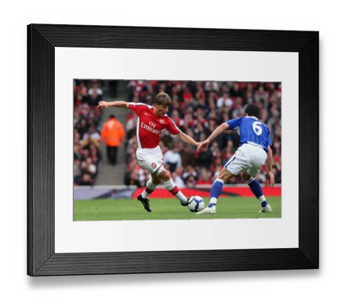 Framed Print : Andrey Arshavin (Arsenal) Liam Ridgewell (Birmingham)