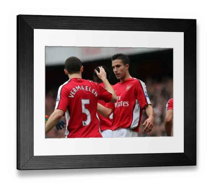 Framed Print : Robin van Persie's Thrilling Goal: Arsenal Takes the Lead (1-0) vs. Birmingham City, Barclays Premier League (17 / 10 / 09) Framed Print : Robin van Persie's Thrilling Goal: Arsenal Takes the Lead (1-0) vs. Birmingham City, Barclays Premier League (17 / 10 / 09)