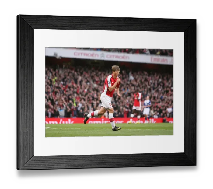 Framed Print : Arshavin's Triumph: Arsenal's 3rd Goal vs. Birmingham City (3:1), Barclays Premier League, Emirates Stadium, 17 / 10 / 09