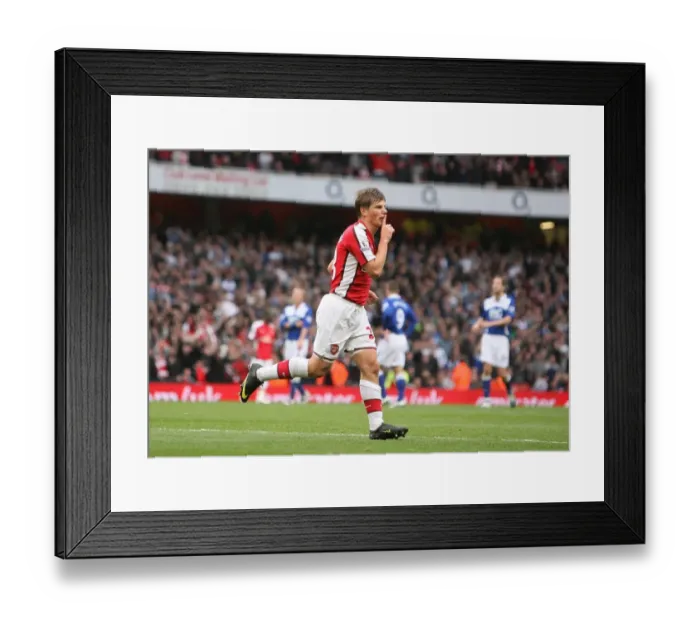 Framed Print : Arshavin's Triumph: Arsenal's Thrilling 3-1 Victory Over Birmingham City