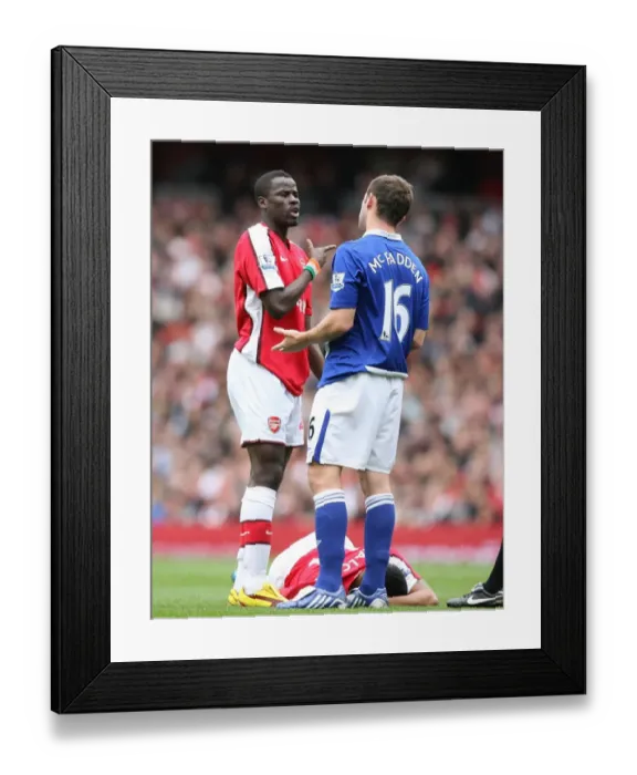 Framed Print : Emmanuel Eboue (Arsenal) James McFadden (Birmingham) Framed Print : Emmanuel Eboue (Arsenal) James McFadden (Birmingham)