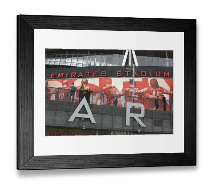 Framed Print : Arsenalisation on the core of the stadium