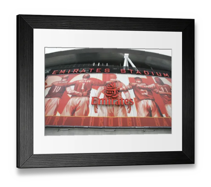 Framed Print : The new artwork on the stadium