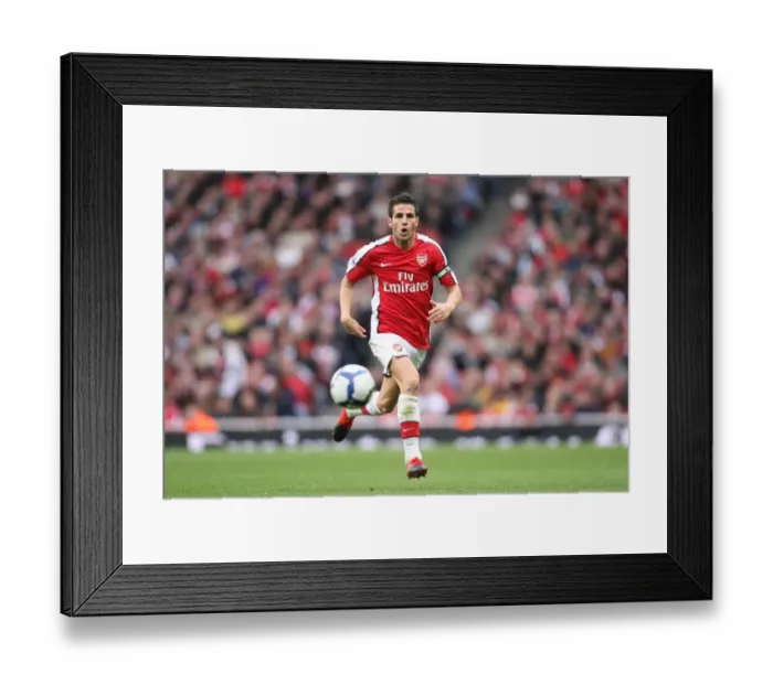 Framed Print : Cesc Fabregas and Arsenal's Triumph: 3-1 Over Birmingham City (17 / 10 / 09)