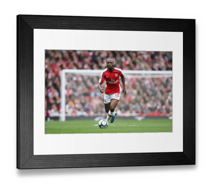 Framed Print : William Gallas Celebrates Arsenal's 3:1 Win Over Birmingham City in the Barclays Premier League, Emirates Stadium, 17 / 10 / 09