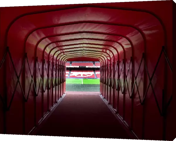 The players tunnel