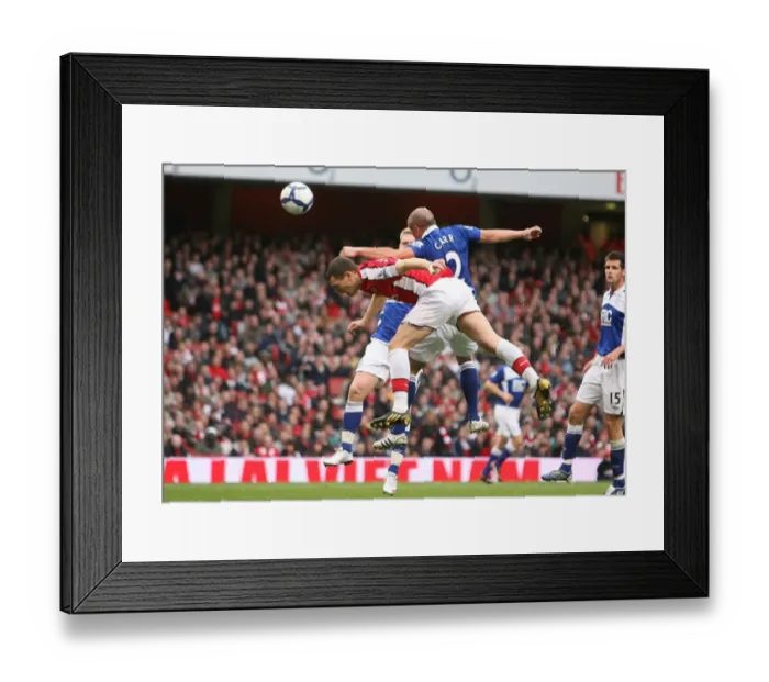 Framed Print : Thomas Vermaelen (Arsenal) Stephen Carr (Birmingham)