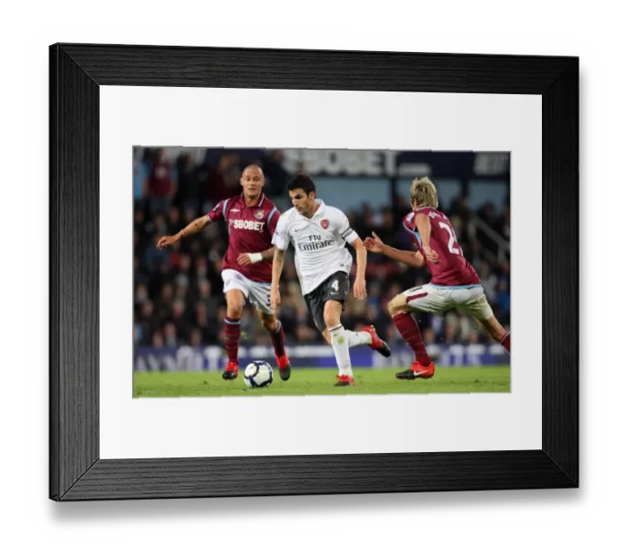 Framed Print : Fabregas Fights Back: Arsenal's Draw at Upton Park vs. West Ham (2009)
