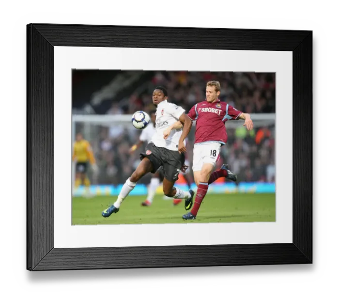 Framed Print : Diaby vs. Spector: The Battle of Boleyn Ground, Arsenal vs. West Ham United, 2009
