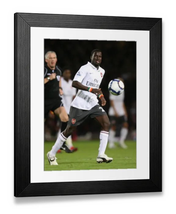Framed Print : The Battle at Upton Park: Emmanuel Eboue's Unforgettable Performance in Arsenal's 2009 Draw Against West Ham United
