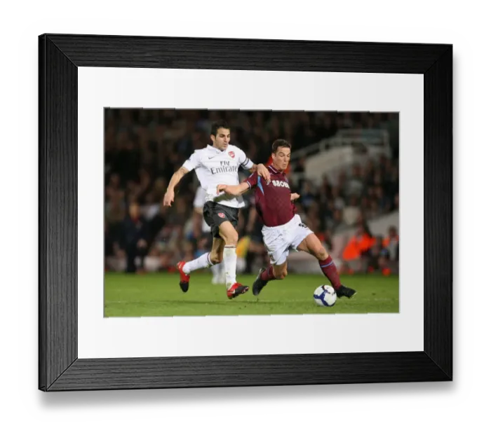 Framed Print : Fabregas vs. Parker: The Battle of Midfield at Upton Park, 2009 Framed Print : Fabregas vs. Parker: The Battle of Midfield at Upton Park, 2009