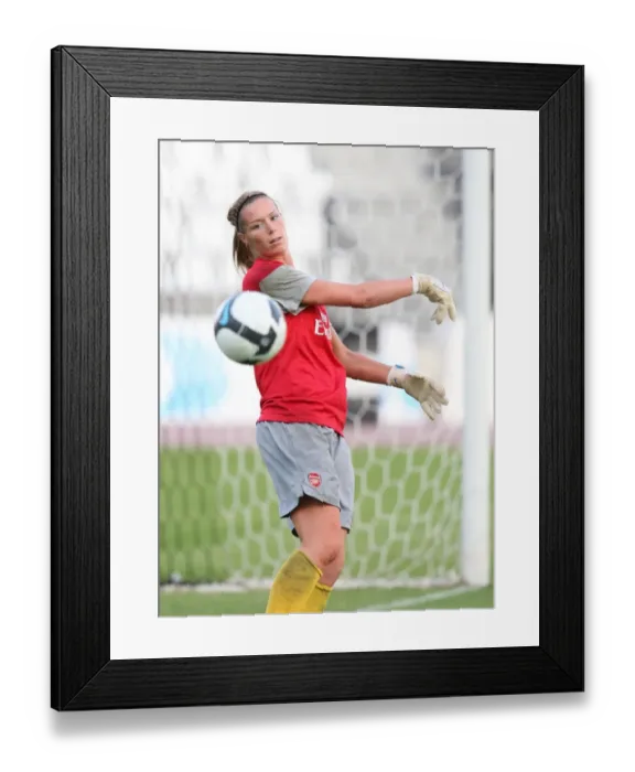 Framed Print : Arsenal Ladies Crush POAK Thessaloniki 9-0: Emma Byrne's Unforgettable Performance