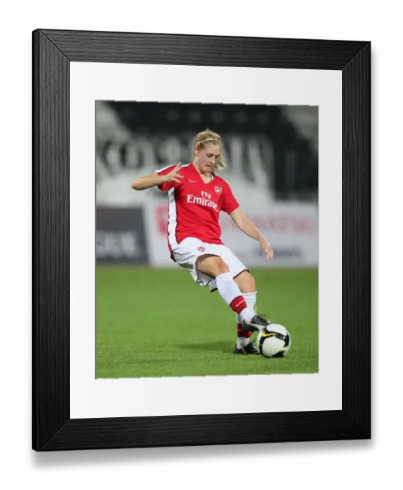 Framed Print : Arsenal Ladies Crush POAK Thessaloniki 9-0: Laura Coombs Unforgettable Performance