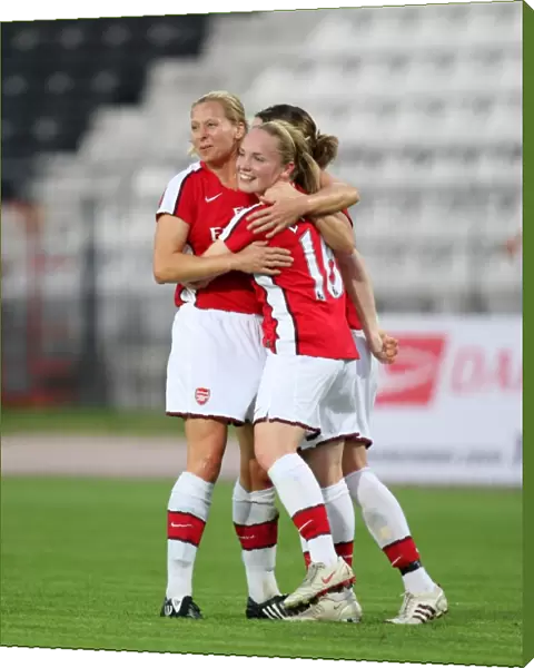 Kim Little celebrates scoring her 1st goal Arsenal s