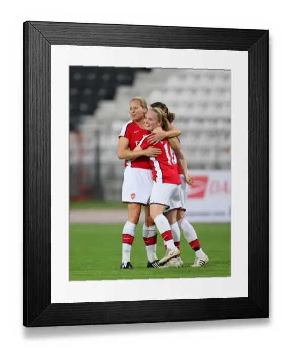 Framed Print : Kim Little celebrates scoring her 1st goal Arsenal s