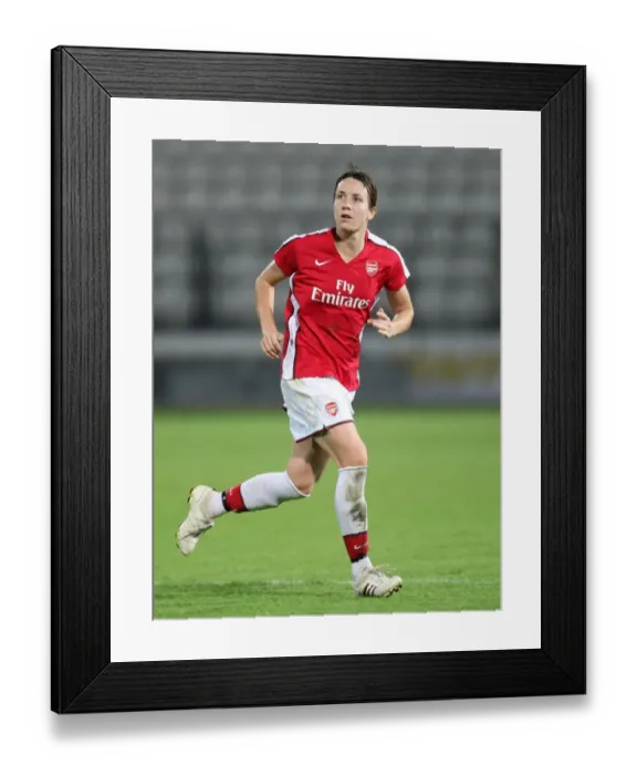 Framed Print : Arsenal's Corrine Yorston Scores in Historic 9-0 Victory over POAK Thessaloniki in UEFA Champions League