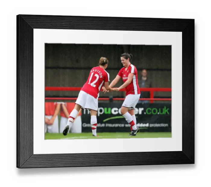 Framed Print : Jennifer Beattie celebrates scoring Arsenals 4th goal Framed Print : Jennifer Beattie celebrates scoring Arsenals 4th goal
