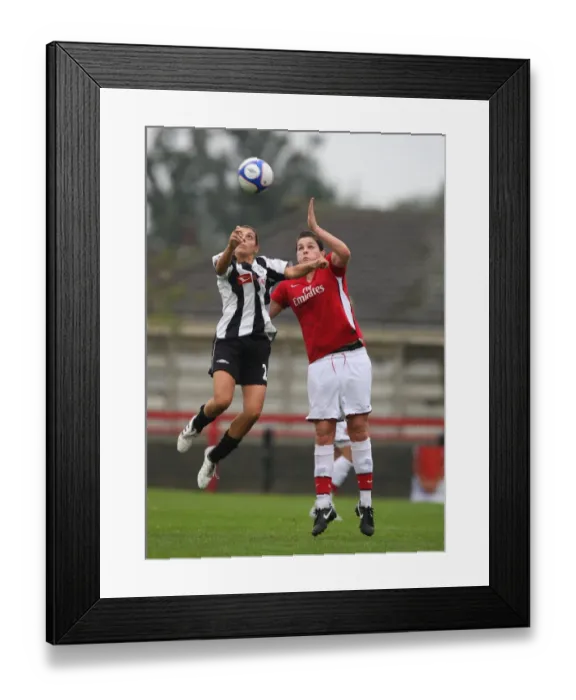Framed Print : Jennifer Beattie (Arsenal) Panagiota Tselekoglou (PAOK)