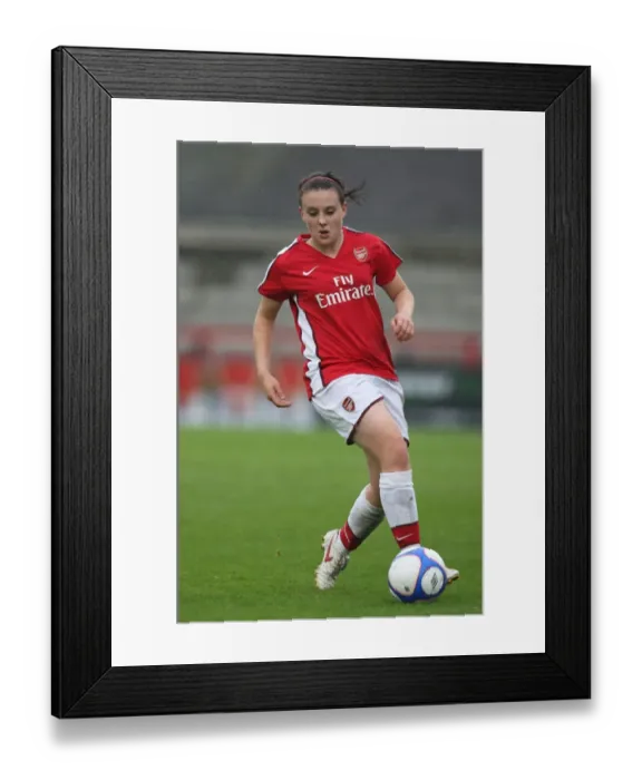 Framed Print : Lauren Bruton's Stunning Hat-Trick: Arsenal Crushes PAOK Thessaloniki 9-0 in UEFA Women's Champions League