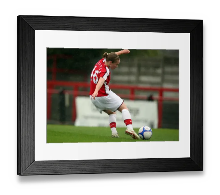 Framed Print : Kim Little scores her and Arsenals 1st goal