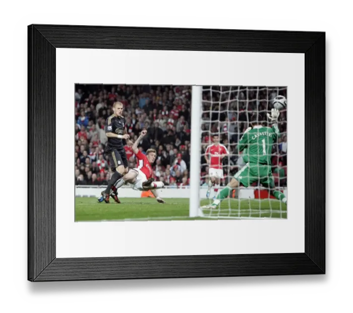 Framed Print : Bendtner's Brilliant Strike: Arsenal's 2-1 Victory Over Liverpool in Carling Cup Framed Print : Bendtner's Brilliant Strike: Arsenal's 2-1 Victory Over Liverpool in Carling Cup