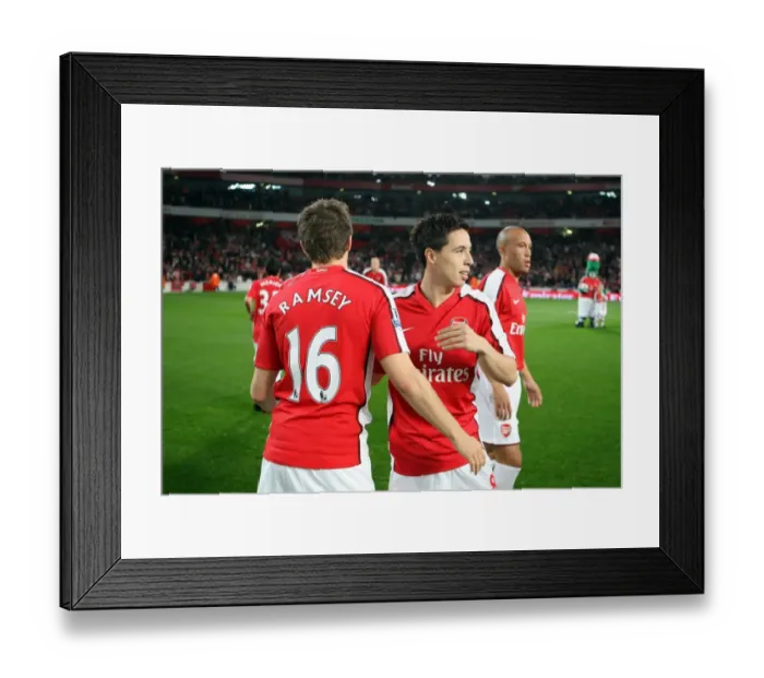 Framed Print : Samir Nasri and Aaron Ramsey (Arsenal)