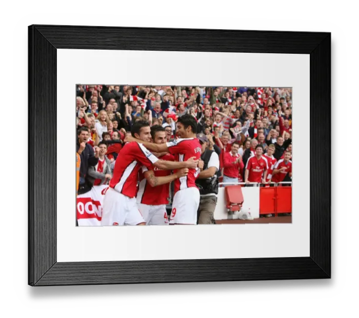 Framed Print : Fabregas's Brilliant Double: Arsenal's 3-0 Thrashing of Tottenham Hotspur, 2009