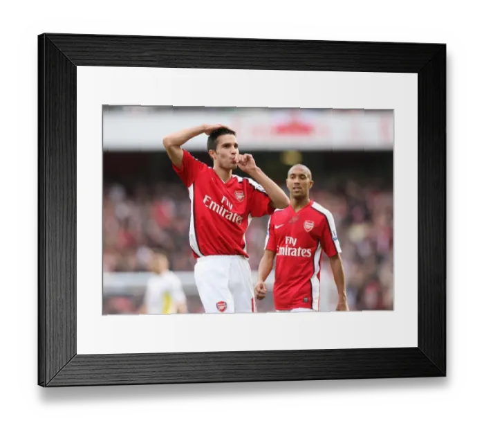 Framed Print : Robin van Persie's Hat-Trick: Arsenal's 3-0 Victory Over Tottenham Hotspur, Premier League, 2009 Framed Print : Robin van Persie's Hat-Trick: Arsenal's 3-0 Victory Over Tottenham Hotspur, Premier League, 2009