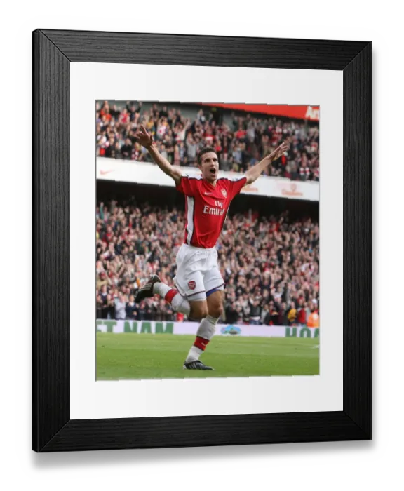Framed Print : Van Persie's Hat-Trick: Arsenal's Triumphant 3-0 Victory Over Tottenham, Barclays Premier League, October 31, 2009 Framed Print : Van Persie's Hat-Trick: Arsenal's Triumphant 3-0 Victory Over Tottenham, Barclays Premier League, October 31, 2009