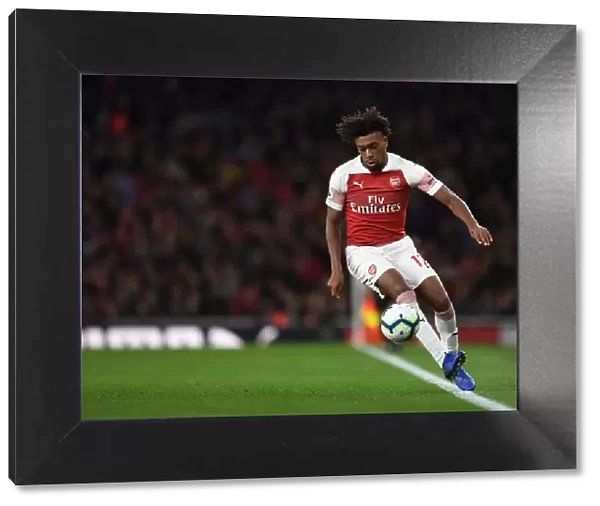 Arsenal's Alex Iwobi in Action against Leicester City - Premier League 2018-19