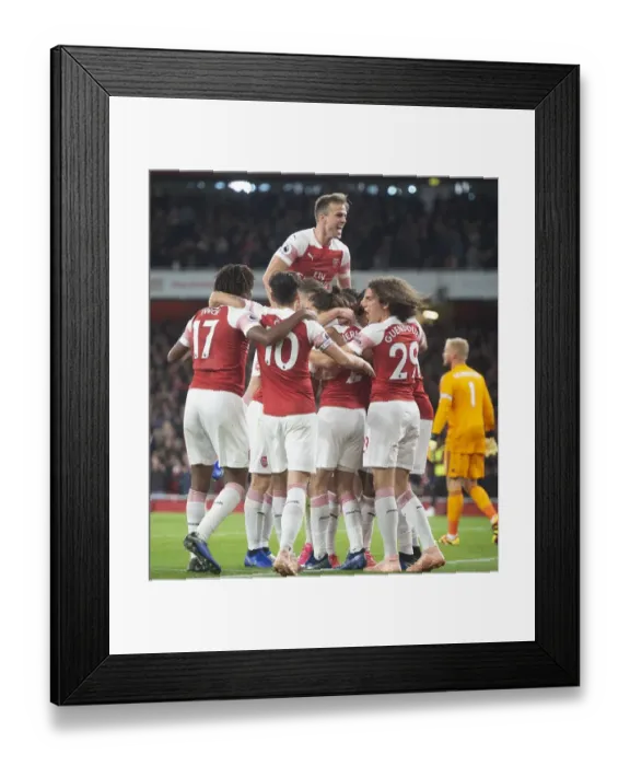 Framed Print : Aubameyang 1st goal 8 181022WAFC Framed Print : Aubameyang 1st goal 8 181022WAFC