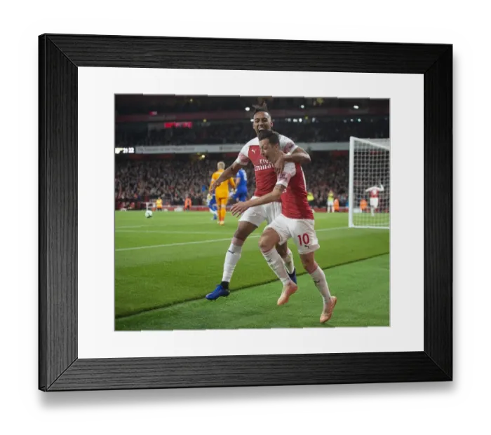 Framed Print : Aubameyang 2nd goal 3 181022WAFC