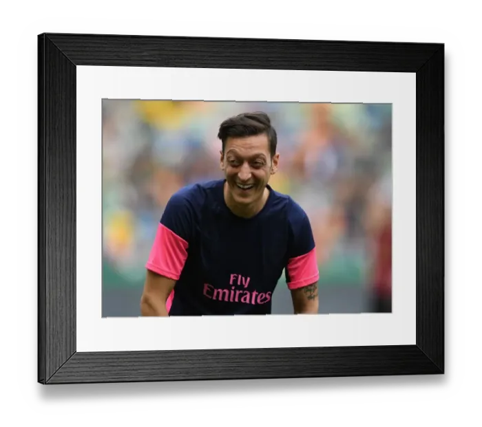 Framed Print : Mesut Ozil: Arsenal's Star Ready for Europa League Battle against Sporting Lisbon Framed Print : Mesut Ozil: Arsenal's Star Ready for Europa League Battle against Sporting Lisbon