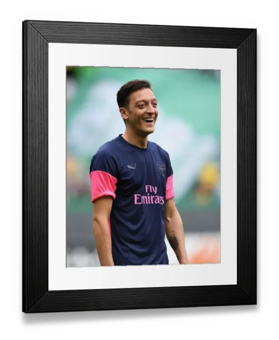 Framed Print : Mesut Ozil: Arsenal's Star Prepares for Europa League Showdown against Sporting Lisbon Framed Print : Mesut Ozil: Arsenal's Star Prepares for Europa League Showdown against Sporting Lisbon