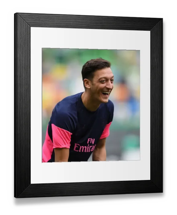 Framed Print : Mesut Ozil: Arsenal's Star Player Readies for Europa League Battle against Sporting Lisbon Framed Print : Mesut Ozil: Arsenal's Star Player Readies for Europa League Battle against Sporting Lisbon