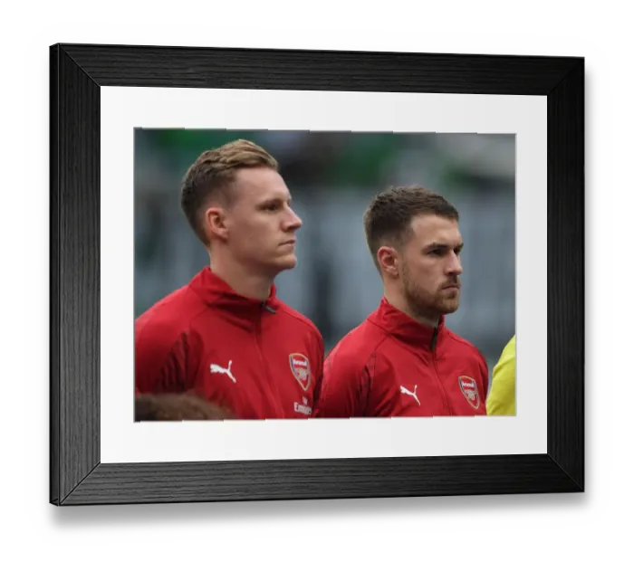 Framed Print : Aaron Ramsey: Arsenal Star's Focus Ahead of Sporting CP Clash in Europa League Framed Print : Aaron Ramsey: Arsenal Star's Focus Ahead of Sporting CP Clash in Europa League