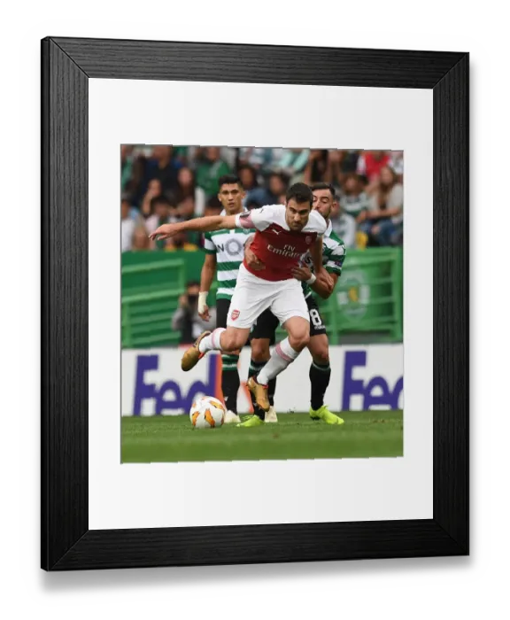 Framed Print : Sokratis vs Bruno Fernandes: Europa League Clash in Lisbon Framed Print : Sokratis vs Bruno Fernandes: Europa League Clash in Lisbon