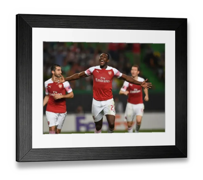 Framed Print : Danny Welbeck Scores for Arsenal in Europa League Match Against Sporting Lisbon Framed Print : Danny Welbeck Scores for Arsenal in Europa League Match Against Sporting Lisbon