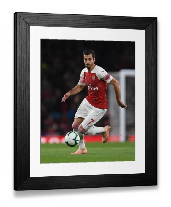 Framed Print : Henrikh Mkhitaryan (Arsenal). Arsenal 3: 1 Leicester City Framed Print : Henrikh Mkhitaryan (Arsenal). Arsenal 3: 1 Leicester City