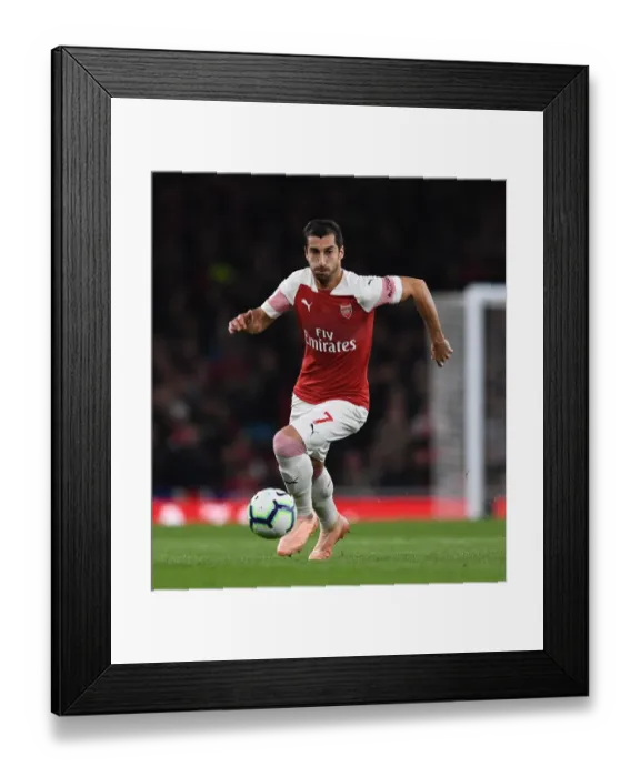 Framed Print : Mkhitaryan Shines: Arsenal's 3-1 Victory Over Leicester City in the Premier League Framed Print : Mkhitaryan Shines: Arsenal's 3-1 Victory Over Leicester City in the Premier League