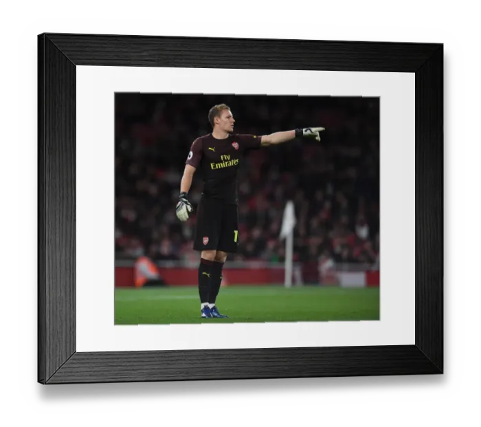 Framed Print : Bernd Leno's Brilliant Performance: Arsenal's 3-1 Victory over Leicester City (October 2018)